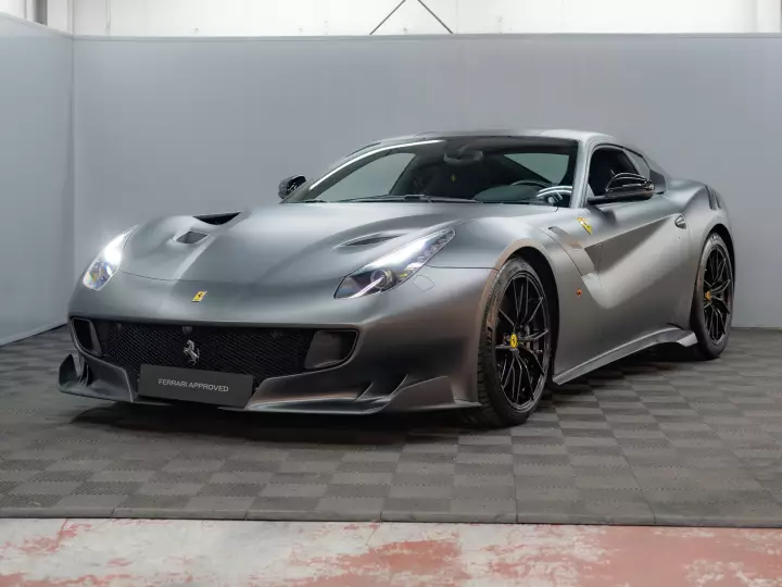 Ferrari F12 TDF painted in Grigio Silverstone Opaco