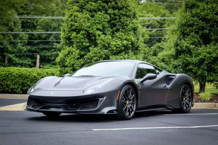 Ferrari 488 Pista painted in Grigio Silverstone Opaco