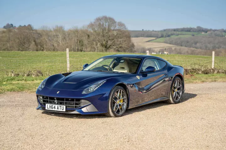 Ferrari F12 Berlinetta painted in Blu Tour de France