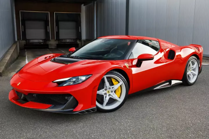 Ferrari 296 Speciale painted in Rosso Scuderia