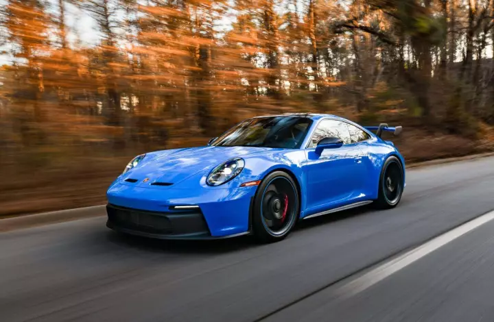 Porsche 911 GT3 (992.1) painted in Shark Blue
