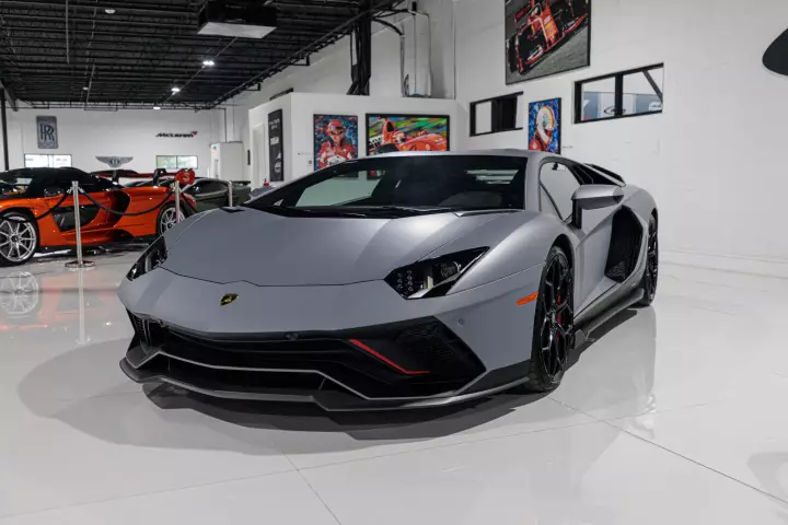 Lamborghini Aventador Ultimae (LP780-4) painted in Grigio Acheso and Grigio Teca