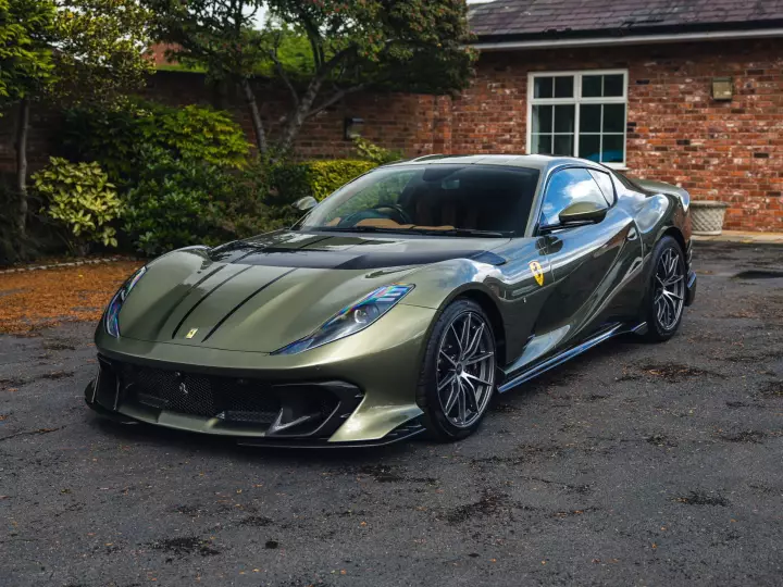 Ferrari 812 Competizione painted in Verde Masoni