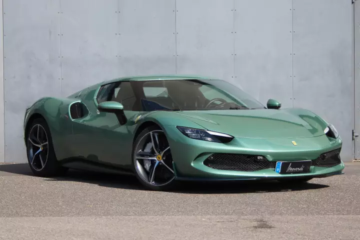 Ferrari 296 GTB painted in Verde Francesca