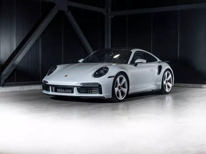 Porsche 911 Turbo 50 Years Edition (992) painted in Ice Grey Metallic