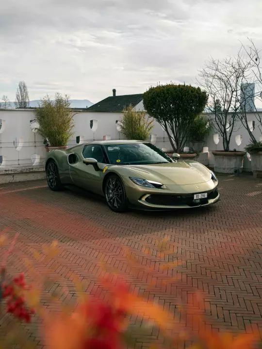 Ferrari 296 GTB painted in Verde Masoni