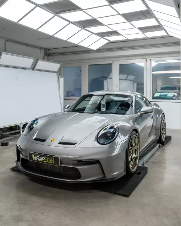 Porsche 911 GT3 Touring (992.1) painted in Stone Grey Metallic