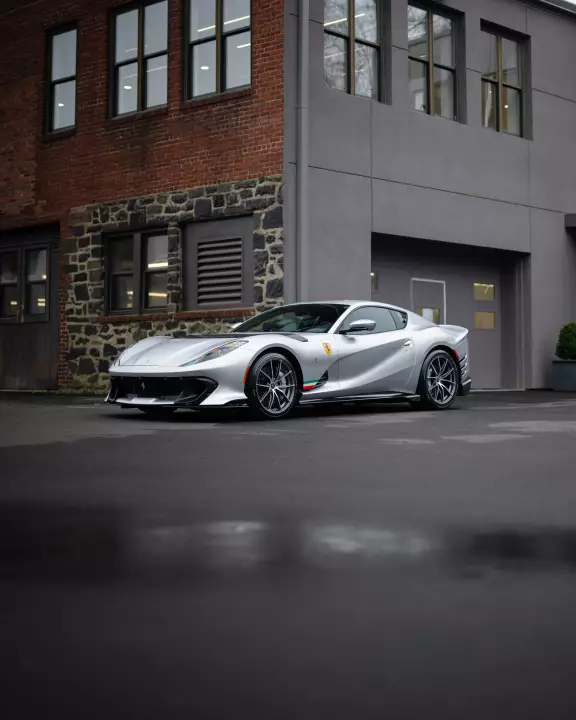 Ferrari 812 Competizione painted in Sanu Silver