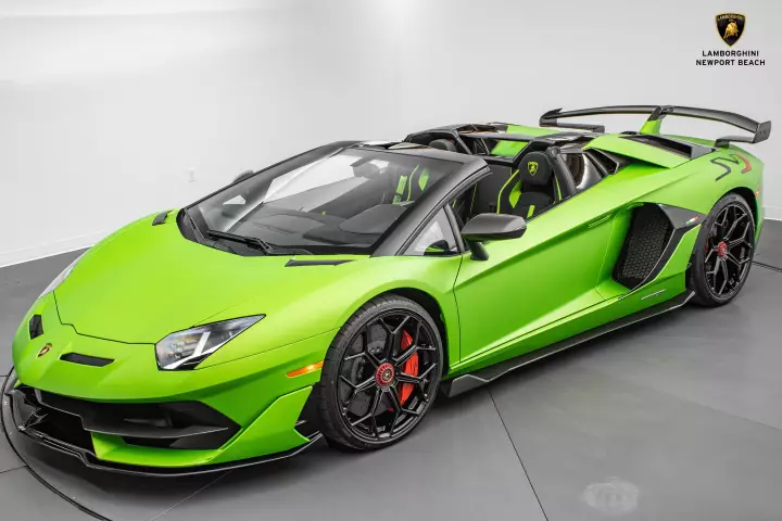 Lamborghini Aventador SVJ Roadster (LP770-4) painted in Verde Alceo