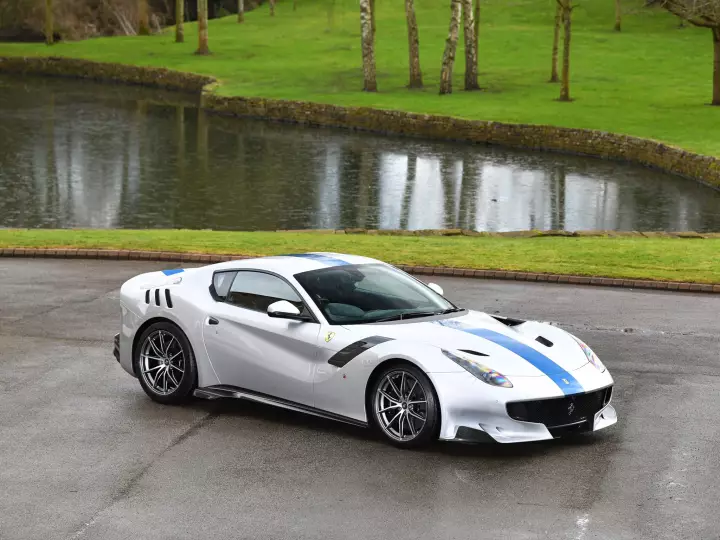 Ferrari F12 TDF painted in Argento Nurburgring