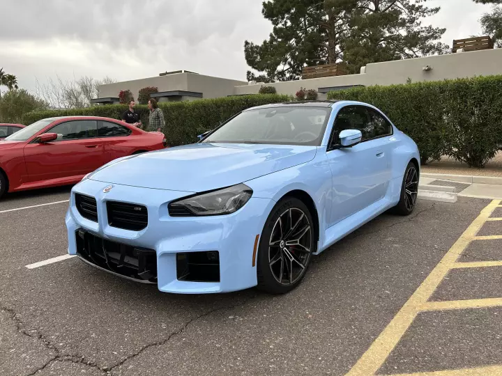 BMW M2 (G87) painted in Zandvoort Blue