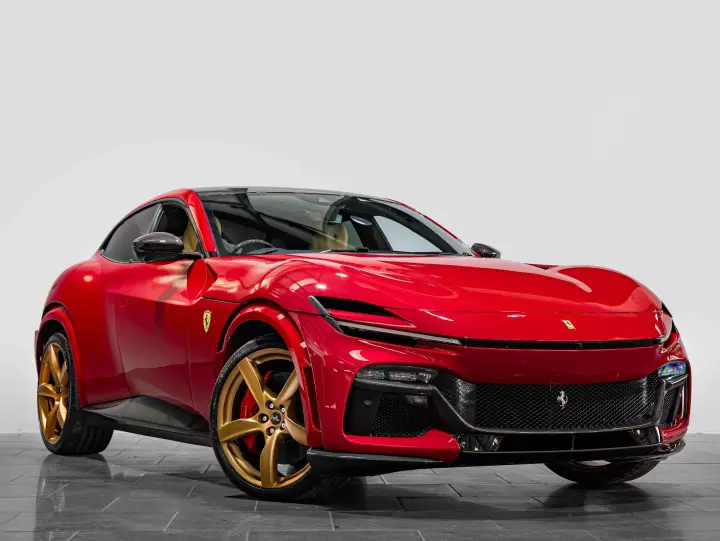 Ferrari Purosangue painted in Rosso 70 Anni