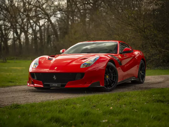 Ferrari F12 TDF painted in Rosso Scuderia