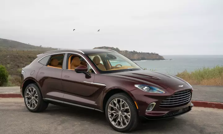 Aston Martin DBX painted in Divine Red