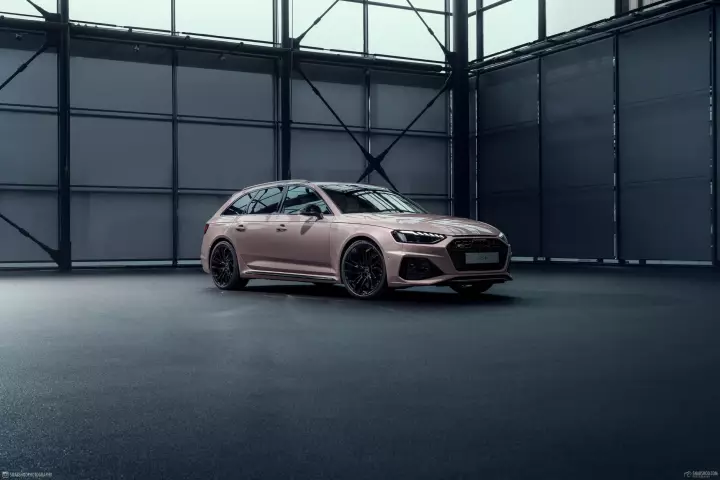 Audi RS4 Avant (B9) painted in Frozen Berry Metallic