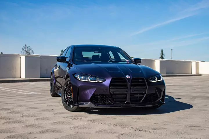 BMW M3 Edition 50 Jahre BMW M (G80) painted in Techno Violet