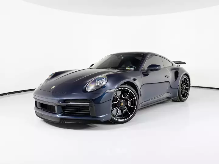 Porsche 911 Turbo S (992.1) painted in Ocean Blue Metallic
