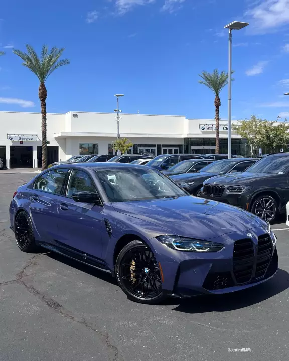 BMW M3 (G80) painted in Sepia II