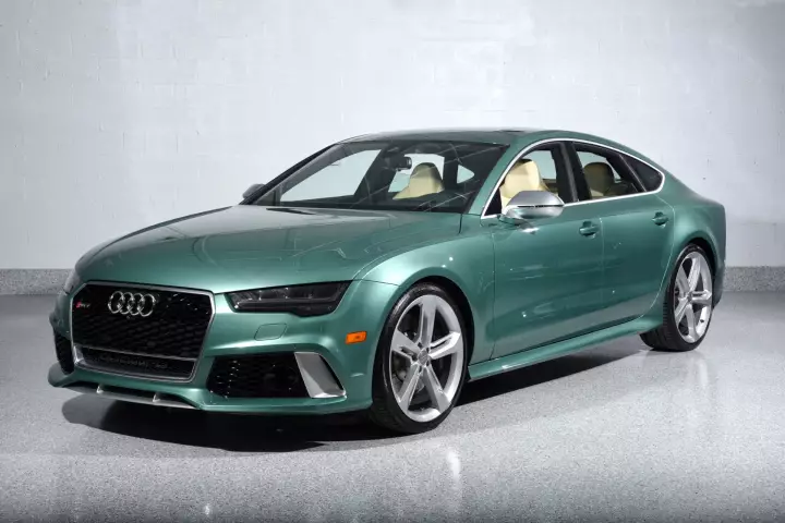 Audi RS7 Sportback (C7) painted in Alpine Green