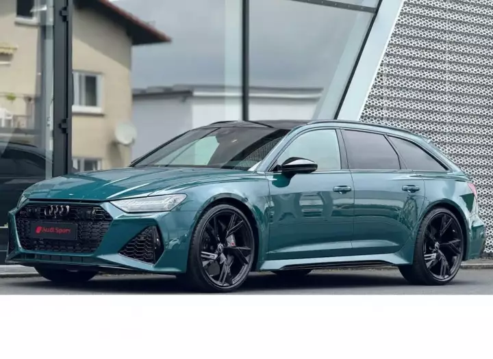 Audi RS6 Avant (C8) painted in Fjord Green