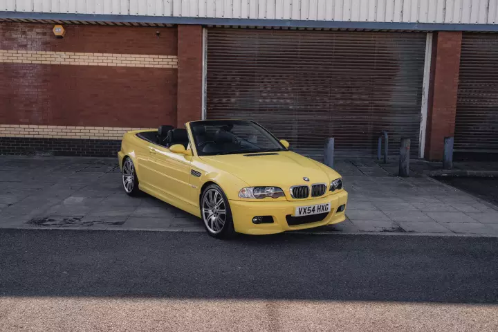 BMW M3 Convertible (E46) painted in Dakar Yellow II