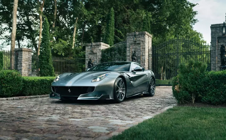Ferrari F12 TDF painted in Grigio Coburn