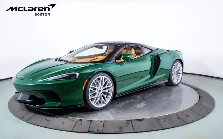 McLaren GT painted in British Racing Green