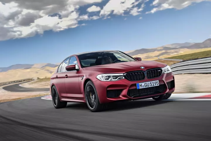 BMW M5 First Edition (F90) painted in Frozen Dark Red