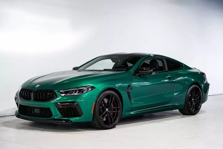 BMW M8 (F92) painted in Isle of Man Green