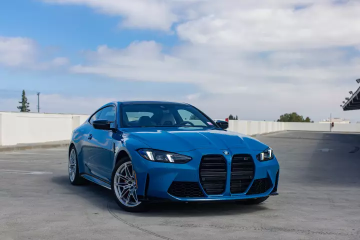 BMW M4 (G82) painted in Laguna Seca Blue