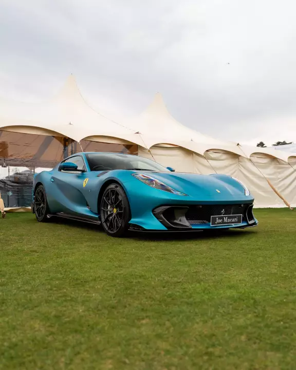 Ferrari 812 Competizione painted in Verde Menthe Opaco