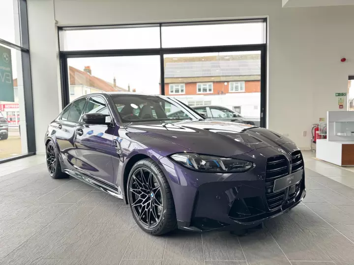 BMW M3 (G80) painted in Techno Violet