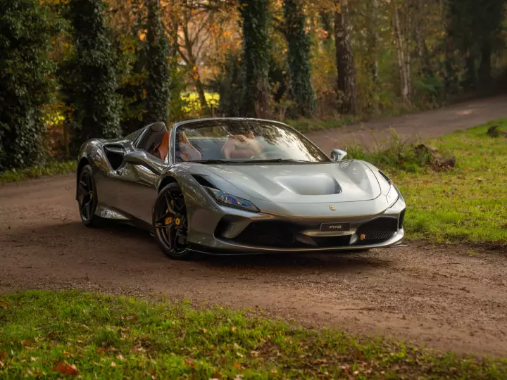 Ferrari F8 Spider painted in Grigio Coburn