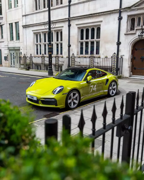 Porsche 911 Turbo 50 Years Edition (992) painted in Linden Green