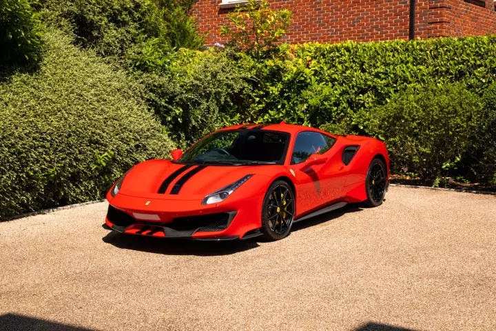 Ferrari 488 Pista painted in Rosso Scuderia