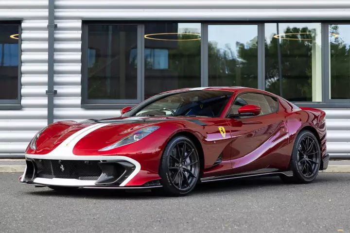 Ferrari 812 Competizione painted in Rosso Lipstick