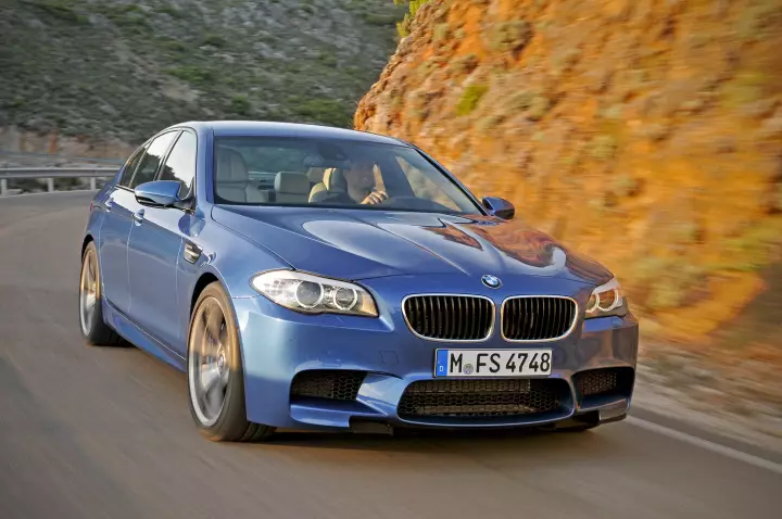 BMW M5 (F10) painted in Monte Carlo Blue
