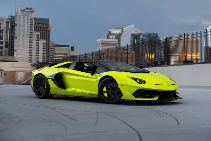 Lamborghini Aventador SVJ Roadster (LP770-4) painted in Verde Themis