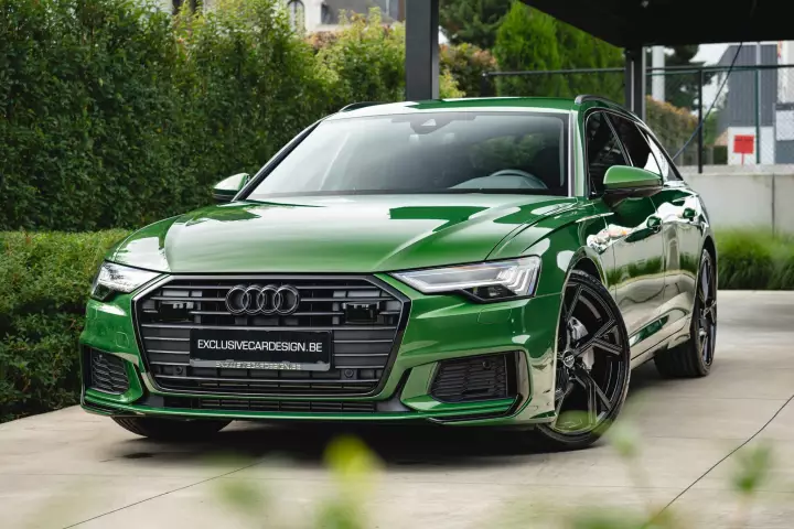 Audi A6 Avant (C8) painted in Sonoma Green