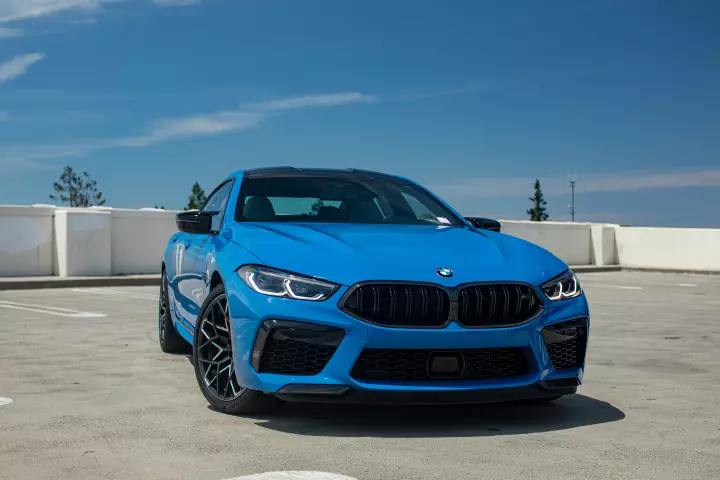 BMW M8 Gran Coupe (F93) painted in Pure Blue