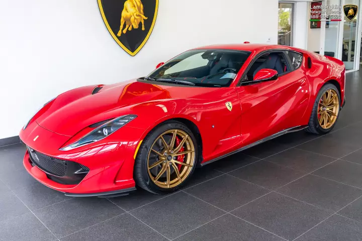 Ferrari 812 Superfast painted in Rosso 70 Anni