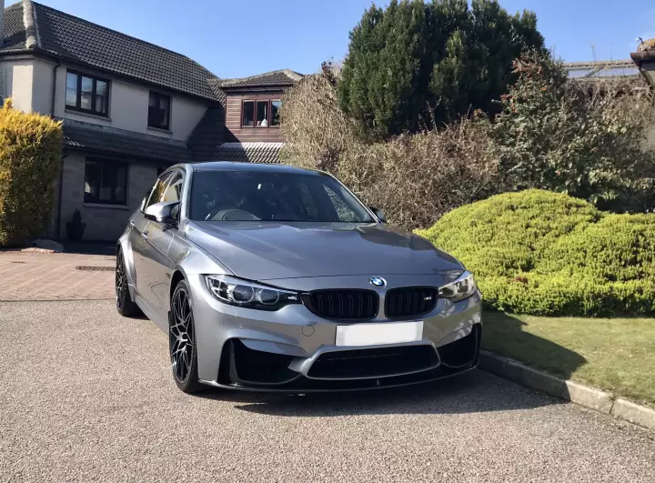 BMW M3 (F80) painted in Space Grey