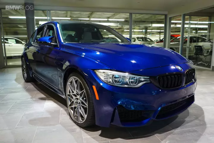 BMW M3 (F80) painted in Blue Hera Mica