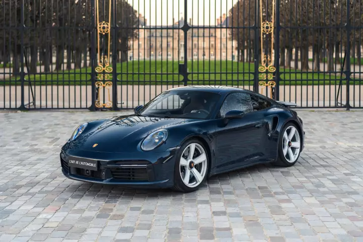 Porsche 911 Turbo 50 Years Edition (992) painted in Dark Sea Blue