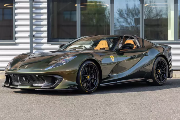 Ferrari 812 Competizione A painted in Verde Volterra
