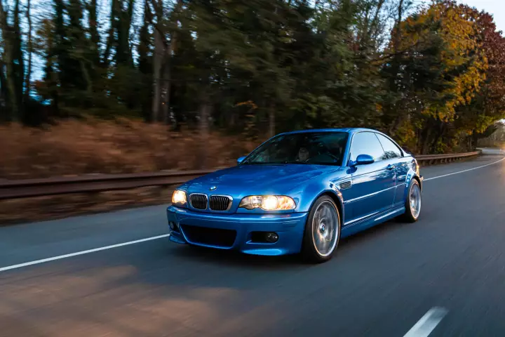 BMW M3 (E46) painted in Estoril Blue