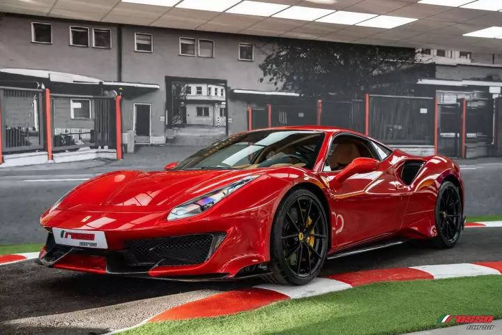Ferrari 488 Pista painted in Rosso Formula 1 2007