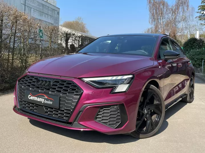 Audi A3 Sportback (8Y) painted in Berry