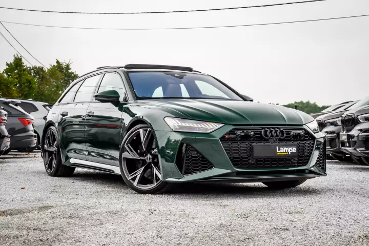 Audi RS6 Avant (C8) painted in Goodwood Green