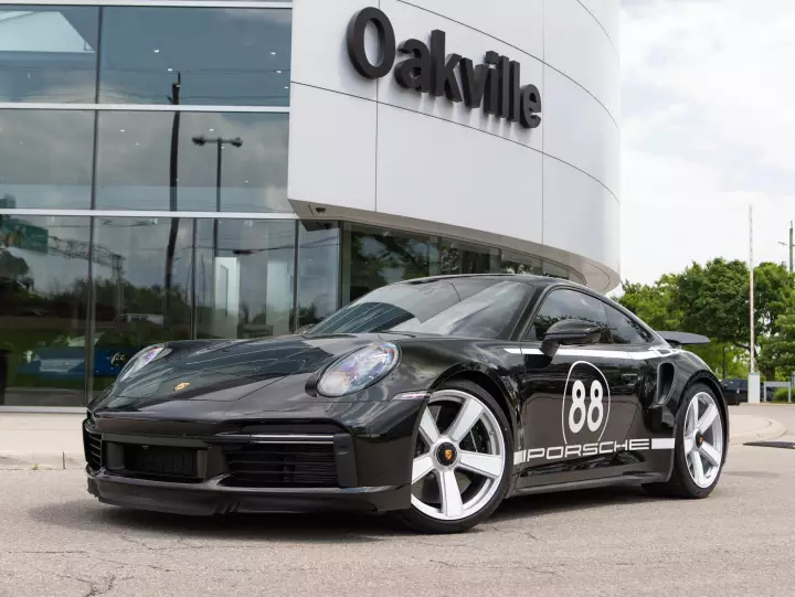 Porsche 911 Turbo 50 Years Edition (992) painted in Dark Olive Metallic